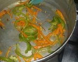 A picture of step 2 of Singapore rice.