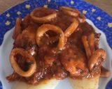 Foto del paso 1 de la receta: Mis Calamares en Salsa con langostinos