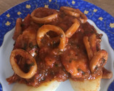 Foto del paso 1 de la receta: Mis Calamares en Salsa con langostinos