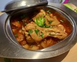 A picture of step 4 of Chicken with turnip.