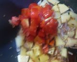 A picture of step 2 of Desi Veggies.