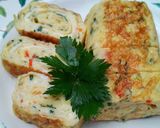 Foto langkah ke 5 dari resep Tamagoyaki ayam.