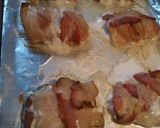 A picture of step 5 of Bacon Wrapped Haddock.