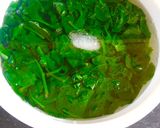 A picture of step 1 of Spinach Paratha (palak ka paratha).