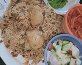 A picture of step 6 of Achari masoor pulao.