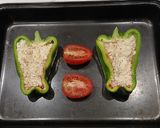 Foto del paso 4 de la receta Barcas de Pollo en Pimiento Verde Asadas al aroma de Kebab con Tomate Confitado