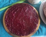 Foto del paso 4 de la receta: Tarta de chocolate rellena de frambuesa y mousse de vainilla 🥧