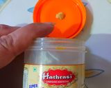 A picture of step 1 of Green Gram (Moong Dal) & Asafoetida (Daliya).