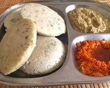 A picture of step 9 of Mint flavoured Kodo Millet Idlis.