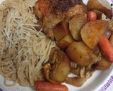 A picture of step 6 of Chicken, Vegetables, and Cacio e Pepe.