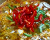 A picture of step 4 of Veg. Thukpa.