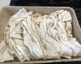 A picture of step 2 of Portokalopita - Greek orange cake.