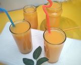 A picture of step 11 of Ginger/mango drink.