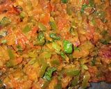 A picture of step 2 of Egg Dosa masala roll.