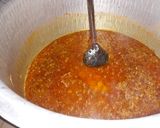 A picture of step 3 of Sindhi style fish pulao.