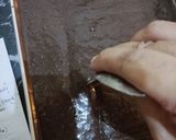 Foto langkah ke 6 dari resep Black Hurricane Chiffon Roll Cake Ketan Hitam.
