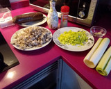 Foto del paso 1 de la receta: Puerros rellenos de setas