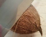 A picture of step 1 of Coconut Milk.