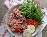Foto langkah ke 5 dari resep Pinky Nasgor dengan Bayam Merah.