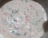 A picture of step 2 of Rice Chilla.