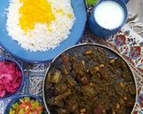 عکس مرحله 4 از دستور خورش کرفس با لوبیا چشم بلبلی