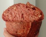 Foto langkah ke 26 dari resep Angkak Wijen Chili Flakes Cheese Sourdough Bread (Open Bake Method).