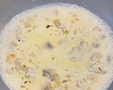 A picture of step 4 of Chicken Fettuccine Alfredo.