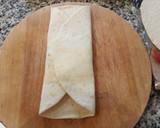 Foto del paso 4 de la receta: Piadina de pollo con calabacín y tomate cerrada