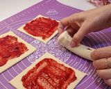 A picture of step 4 of ❤️ Heart-Shaped Puff Pastry Buns with Your Favorite Filling.