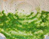 A picture of step 3 of Schezwan masala dosa rolls.