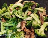 A picture of step 3 of Fried broccoli in yam ring.