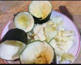 Foto del paso 1 de la receta Tronquitos de calabacín rellenos