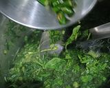 A picture of step 2 of Green Fenugreek leaves saag/ Methi saag ☘️☘️💚.