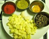 A picture of step 1 of Mango Chicken Tikka.