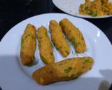 A picture of step 3 of Qeema Aaloo grilled kebab 🍢🍢.
