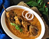 A picture of step 7 of Bagara Baingan - (Eggplant Curry - Hyderabadi Style).