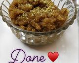 A picture of step 7 of Aata Sheera (wheat halwa).