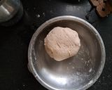 A picture of step 2 of Barley whole wheat Roti.