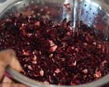 A picture of step 1 of Zobo drink.