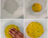 A picture of step 3 of Multigrain Thalipeeth.