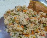 A picture of step 3 of Vegetable Rava Upma easy tiffin recipe.