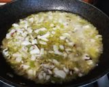 A picture of step 5 of Tonnarelli with Squid Ink.