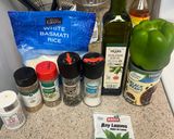 A picture of step 1 of Vegetarian Cuban Rice (Moros y Cristianos).