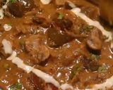 A picture of step 9 of Mashroom Masala.