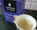 A picture of step 1 of Chamomile ashwagandha mint lemon tea.