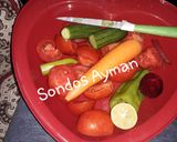 صورة لخطوة 8 من وصفة رز وفراخ بالخضار وسلطه