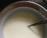 A picture of step 1 of Milk pudding with orange and rose jello.