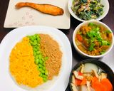 Foto del paso 4 de la receta: TriColores Arroz con picado Soboro Japonés SANSYOKU SOBORO GUOJAN🇺🇾🇯🇵三色そぼろご飯　🍱para lonchera