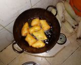 A picture of step 9 of Mandazi using maziwa mala.
