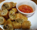A picture of step 4 of Fried Spring Rolls.